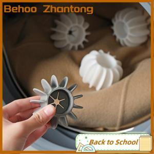 Behoo 5PCS Reusable Silicone Laundry Ball Clothes Hair Cleaning Tools Pet Hair Remover Washing Machine Cat Hair Catcher Laundry Ball