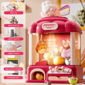 [Qilemeng] Claw Machine Toys Kids Large Machine Vending Machine Toy Birthday Gift Boys Girls Mainan Budak Perempuan Minion 夹娃娃机