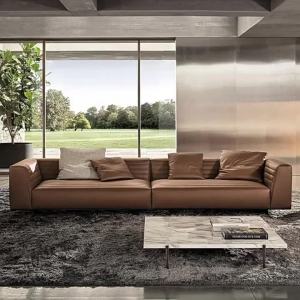 Sofa Genuine Leather Sofa Living Room First Layer Cowhide Four Seats