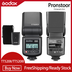 Godox Thinklite Camera Flash TT520II TT520III With Build-in 433MHz Wireless Signal +Trigger Transmitter for Canon Nikon Pentax Fuji Olympus DSLR Cameras