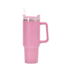304 Stainless steel Portable Straw Cup Office and Car Drivers Water Cup 1200ml Large Capacity Stanleyd Insulated Water Mug