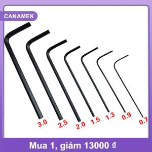 【CANAMEK】 7 cái lốc 0.7mm-3mm mini Hexagon Hex allen key Set cờ lê tuốc nơ vít Công cụ Kit
