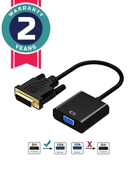 1080P DVI-D to VGA Adapter Cable 24+1 25 Pin DVI Male to 15 Pin