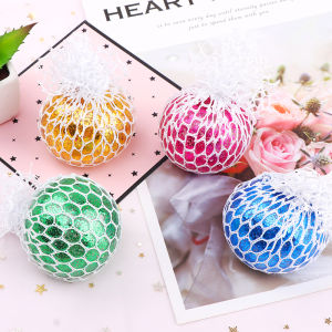 1 pcs Stress Ball Murah Squeeze Ball Release Stress Squishy Mesh Ball StarFish Squeeze Squishy Ball Sensory Squish Toy