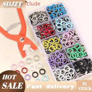 SDJZT Plier Công Cụ Colour Kim Loại Snap May Nút Claw Set Hollow Rắn Snap Chốt Kit Cho Cài Đặt Quần Áo Túi