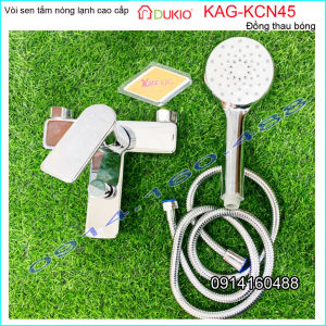 Sen nóng lạnh Dukio cao cấp KAG-KCN45 đồng nặng 1.5 kg Sales trọn bộ vòi  sen Chrome bóng  nước mạnh thiết kế sang trọng sử dụng tốt chiết khấu cao