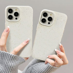 ✨✨ เข้ากันได้กับเคสโทรศัพท์ iPhone 11/12/13mini กล้องป้องกันสีขาวเป็นมิตรกับสิ่งแวดล้อมกันกระแทกเป็นมิตรกับสิ่งแวดล้อมฟางข้าวสาลีนุ่มเคสโทรศัพท์หล่นทนสําหรับ iPhone 11 6 14 13 12 15 Pro Max XR 6 Plus X XSmax การ์ตูนน่ารักสีเขียว Blue Monster Academy 🔥🔥