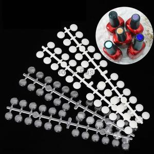 [COD] Home Base 120pcs Nail Polish Display Table With Stickers Round Salon Nail Color Showing Shelf Manicure Flat Back Color Card Nail Art Tool
