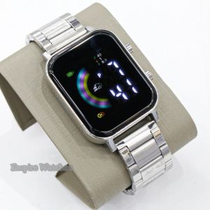 Empirewatches Jam Tangan LED Watch JSS3397 Rainbow Digital Pria Wanita Cowok Cewek Rantai Stainless