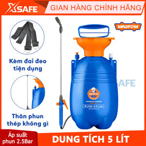 [HỎA TỐC] Bình tưới cây mini WADFOW 5L WRS1550 phun tia thằng phun sương van xả an toàn cần bơm nhôm kèm quai đeo tiện dụng bình  xịt tưới cây
