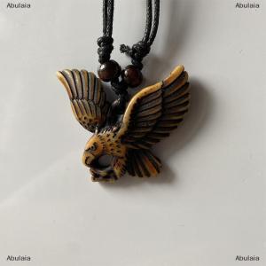 [COD] Abulaia Retro Falcon Creative Eagle Pendant Necklace Trendy Men Unique Eagle Necklace Jewelry Gift