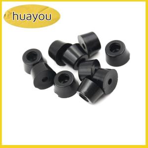 huayou 10pcs 17x10mm ตู้กลมสีดำยางเครื่องมือกรณีเท้าวงกลม