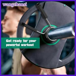 wangzhansi 25 28 30mm Barbell Clamp Spring Collar Clips Gym Weight Dumbbell Lock Standard Lifting Kit Barbell Lock