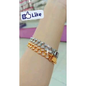 Gelang Rantai xuping dewasa model sisik naga mata mata dilapisi emas 18k