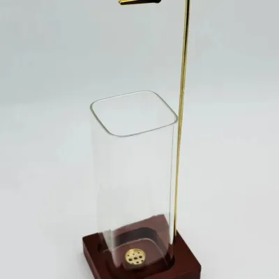 VTXNS Ash Catcher Incense Burner Wooden Upside Down Incense Stick Holder Removable Incense Tray Home Ornament