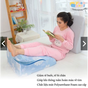 Yorokobi Gối Kê Chân Giãn Tĩnh Mạch Chính Hãng Giúp Hỗ Trợ Lưu Thông Tuần Hoàn Máu Giảm Áp Lực Cho Người Bị Giãn Tĩnh Mạch Màu Ngẫu Nhiên