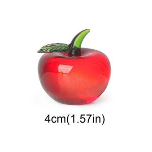 GOOD STUFF Glass Crafts Pumpkin Strawberry Fruit Ornaments Interesting Pomegranate Pumpkin Pineapple Crystal Crafts Ornaments Crystal Figurines Handicrafts Artificial Fruit Decoration Office