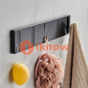 I know Invisible hook clothes hook at the entrance of fitting room behind the door wall hanging bathroom hanging clothes hook row hook punching free folding