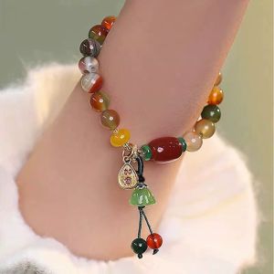 Natural Stone Kitten Beaded Bracelet Girls Light Luxury Niche Couple New Style Bracelet