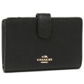 Coach Wallet In Gift Box Medium Corner Zip Wallet In Crossgrain Leather Black # F11484D9. 