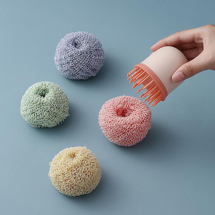 Cleaning Brush Detachable Nylon Thread Ball Kitchen Dishwashing | Lazada