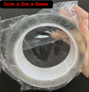 Băng keo 2 mặt siêu dính trong suốt dài 3m chất liệu acrylic dán mọi vật dụng Băng Keo 3M Trong Suốt Dán 2 Mặt Siêu Dính Chống Thấm Nước