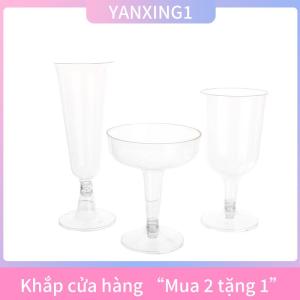[COD] YANXING1 10pcs nhựa rõ ràng rượu sâm banh Cocktail Bar ly nướng Kính drinkware cho bữa tiệc sinh nhật lễ hội kỷ niệm ngày cưới