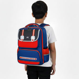 Balo Chống Gù TNBags Smart Red TN.B 3110 Balo Học Sinh làm bằng chất liệu Polyester bền màu dễ dàng vệ sinh