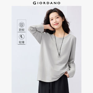 Giordano Women Anti-mosquito crewneck long sleeve tee Free Shipping 05325448