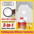 🔥3H Quick-Drying🔥Germany 3 in 1 GOOTI Epoxy Floor Paint Cement Floor Paint 1KG with Brush Renovation Wear-Resistant Waterproof Water-Based Anti-Cracking for Warehouse Garage Factory Cement Floor Office Gym Playground Shopping Mall Outdoor Indoor. 