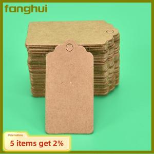 fanghui 100 cái thẻ quà tặng dây gai dầu không bao gồm thẻ giấy tiệc cưới thẻ treo nhãn giá