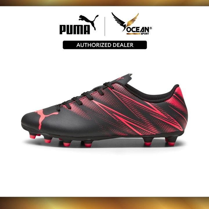Puma ATTACANTO FG/AG Mens Football Boots (Black-Fire Orchid