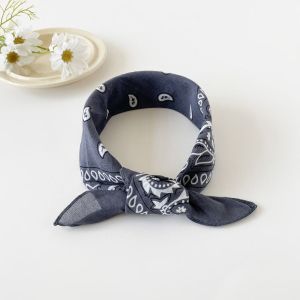 HENLI Headband Small Square Scarf Scarf Hair Band Triangle Scarf Printed Silk Scarf All-match Cotton and Linen Cashew Nut Print Scarves Women