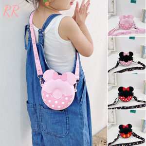RR Cute Mini Crossbody Bag Multipurpose Cartoon Silicone Coin Purse Portable Shoulder Bag for Girls Bag