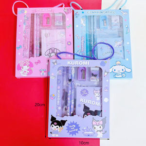 ALAT TULIS SEKOLAH SET EDISI SANRIO 5 IN 1 STATIONERY SET ATK KUROMI CINNAMOROLL MY MELODY