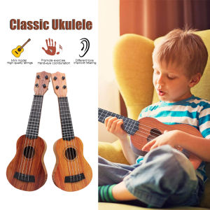 Kids Ukulele Guitar 21 inch Mini Guitar 4 Strings Ukulele Toys Hawaii Guitar Wood Plastic Musical Instrument For Kids and Music Beginner Gift Toy Birthday Gift simulation Musical Instrument