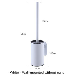 Circular Type Stainless Steel Toilet Brush Black Bathroom Cleaning Brush Holder with Toilet Brush Wall Mount Seven Color Options2026