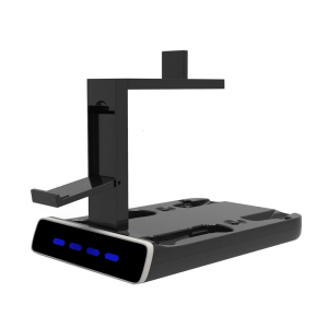 Professional Hanlde Controller Charging Dock with Cooling Fan & VR-Headset Display Stand ABS