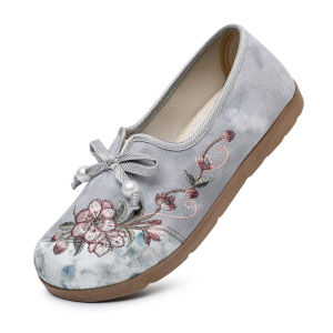 Free Shipping WomenS Spring New Casual Canvas Shoes Soft-Soled Non-Slip Lightweight And Comfortable Slip-On Flats