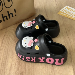 Free Shipping Summer Super Thick New Thick-Soled Clogs For Women Cartoon Design Outdoor Wear EVA Non-Slip Odor-Resistant Height-Increasing Beach Sandals