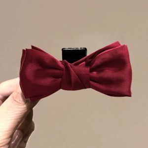 Jepit Rambut Pita Satin Small Retro Hair Claw Elegant Simplicity Side Hair Clip HCBR023