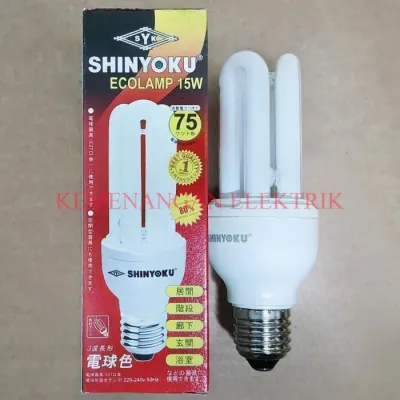 SHINYOKU ECOLAMP E27 15W / SHINYOKU LAMPU 15 WATT ORIGINAL