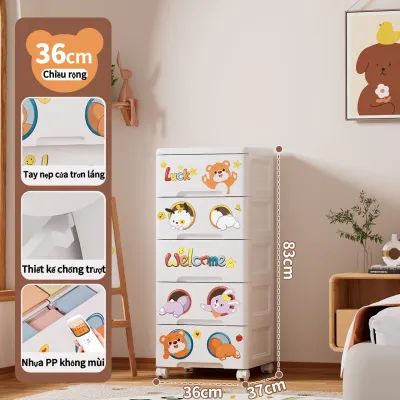 Tủ nhựa cho bé Tủ nhựa đa năng 3-6 tầng 37-65cm tủ nhựa duy tân tủ quần áo trẻ em PP an toàn tủ nhựa đựng quần áo tủ lưu trữ đồ chơi xinh xắn tiện lợi