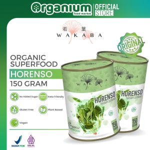 WAKABA Superfood Horenso (Bayam Jepang)  Bubuk Nutrisi Kontrol Gula Darah dan Cegah Anemia - 150gr