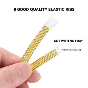 10Meterrs Silver Gold Elastic Bands Glitter Braided Ribbon Flat Metallic Elastic Strap For Clothing Sewing And Crafting 3mm 6mm h260630