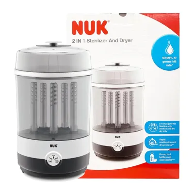 NUK 2 In 1 Sterilizer and Dryer | Baby Bottle Steam Sterilizer