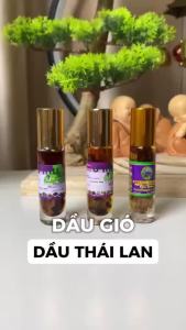 Lốc 12 Chai Dầu Vị Thảo Dược Otop Herbal Liquid Balm 8ml Thái Lan Dạng Lăn Dầu Xoa Bóp - Hinohouse