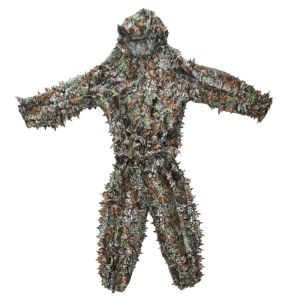3D Maple Leaf Suit Ghillie Suit Camouflage Clothing Exercise Training Woodland  Outdoor Field Grass Clothing Chicken Camouflage Clothing