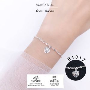 Ready Stock Original 925 Sterling Silver Bracelet / S925 Perak Tulen Gelang Tangan WAVE STYLE 水波款 S925纯银手链  B1317