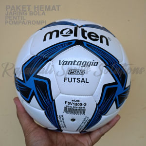 Bola Futsal Original Jahit Mesin Lokal Premium Moleten Murah Bahan PU Standar Kualitas Bagus